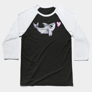Shark Bites! (Grey) Baseball T-Shirt